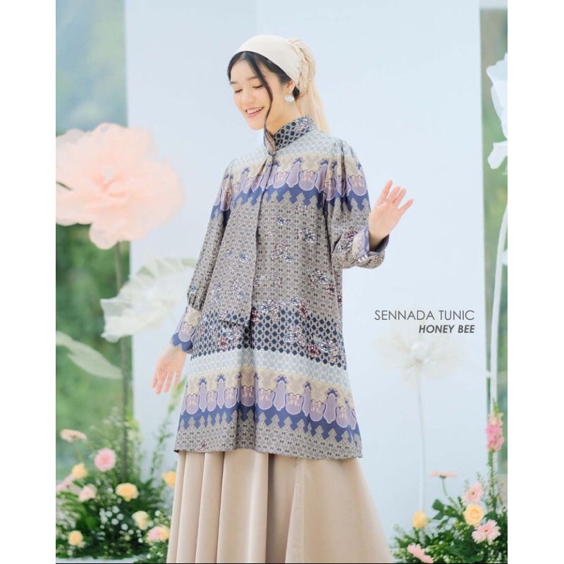 READY KIRIM Sennada Tunic by Mayoutfit Official PEONY FAMILY SERIES Raya Collections Baju Perempuan 