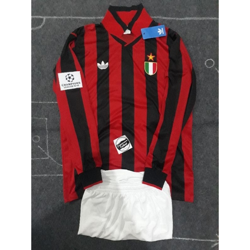 JERSEY AC MILAN 1993 1994 CHAMPIONS LEAGUE HOME 93 94 1995 95 1996 96 Blokecore skena ls longsleeve 