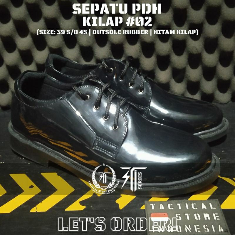 GRADE A Sepatu PDH TNI POLRI Model Terbaru Kualitas Premium