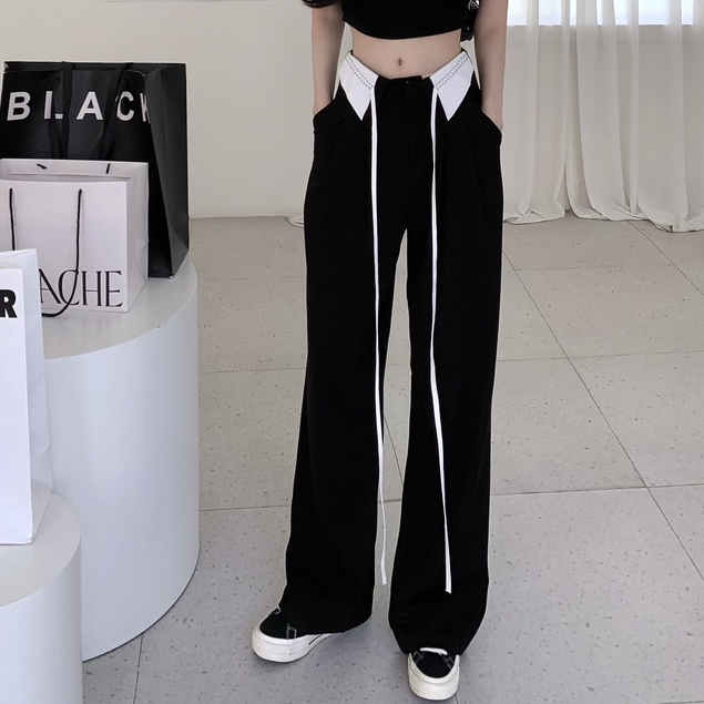 Korean Style Celana Kulot Wanita Terbaru Kekinian celana kulot wanita panjang import Loose Highwaist Pants