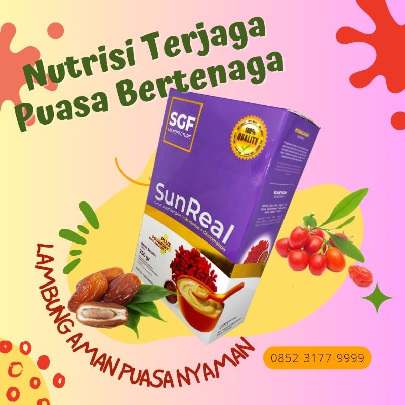 

SunReal Sereal Sehat Untuk kesehatan lambung menurunkan kolesterol dan gula darah serta baik untuk diet