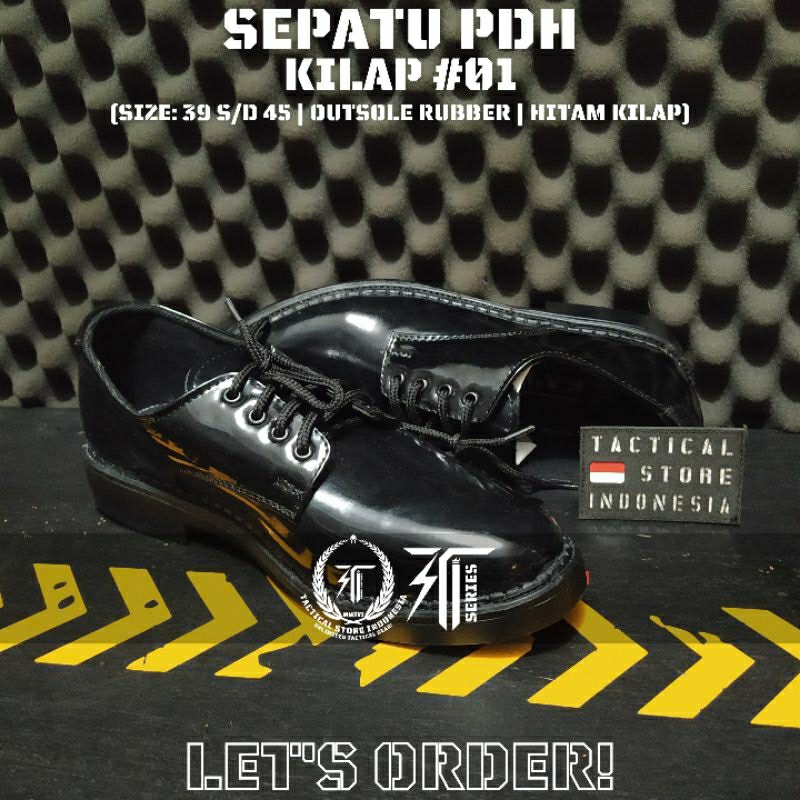 Sepatu PDH TNI POLRI Security Dinas Kantor Pantofel - Kilap #01