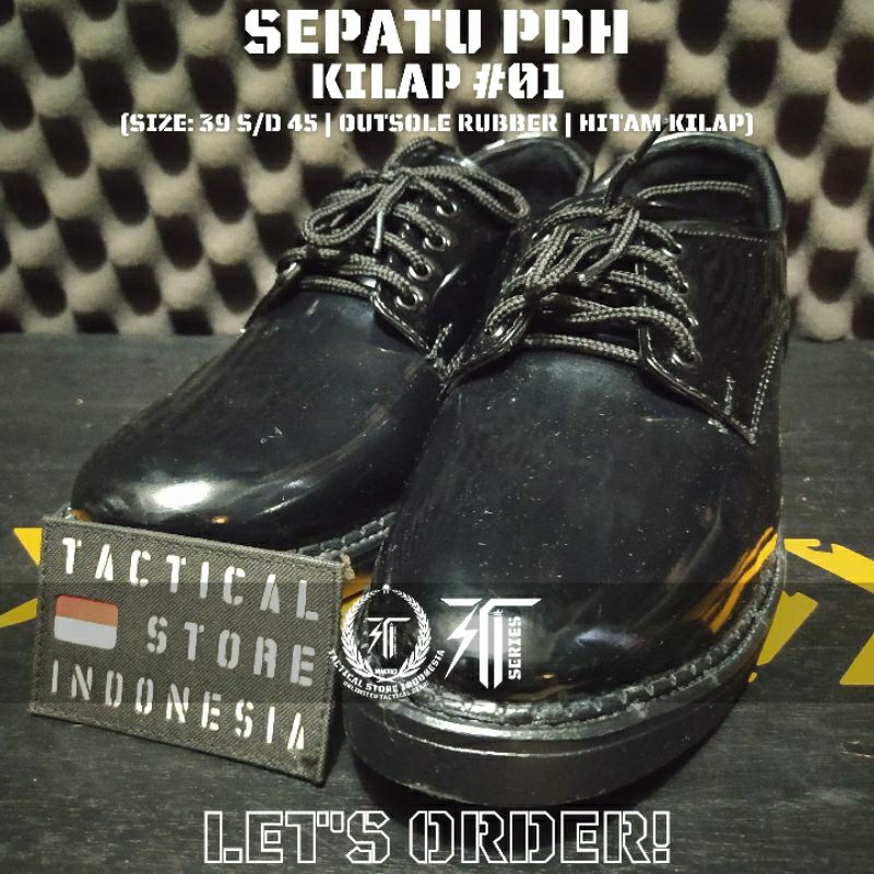 Sepatu PDH TNI POLRI Security Dinas Kantor Pantofel - Kilap #01