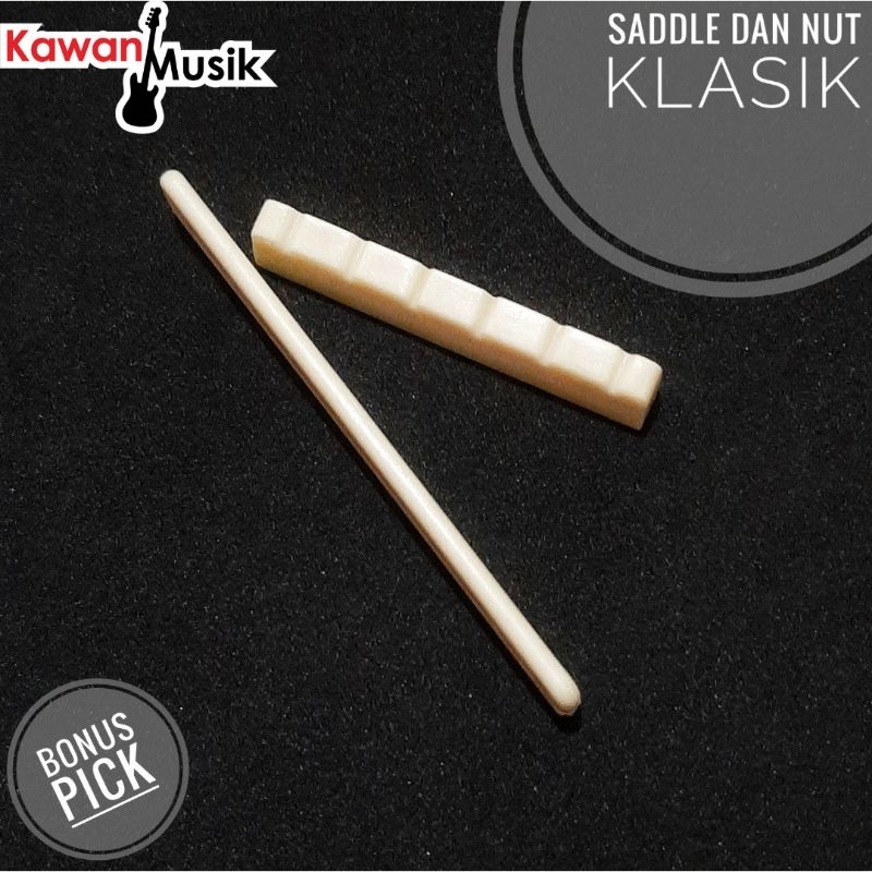 Bridge suddle nut Gitar Klasik Nylon Nilon Guitar Bridge Suddle Nut