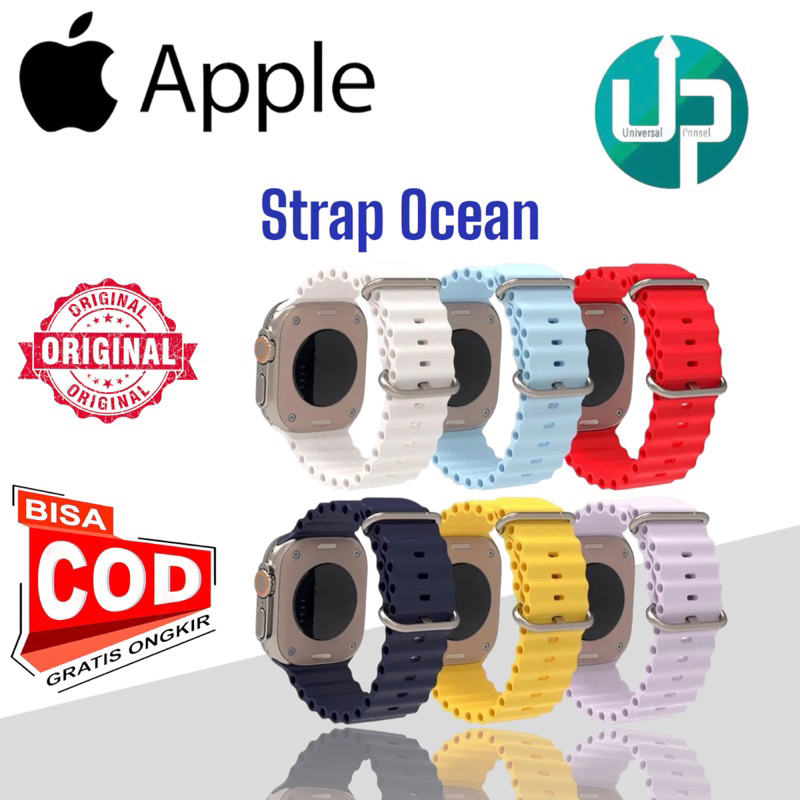 Silicone Ocean strap Ocean Apple watch Ultra 49mm 45mm 42mm 44mm 41mm 40mm Soft new replacement wristband For iwatch 6 5 4 SE 3 44mm 42mm 40mm 38mm