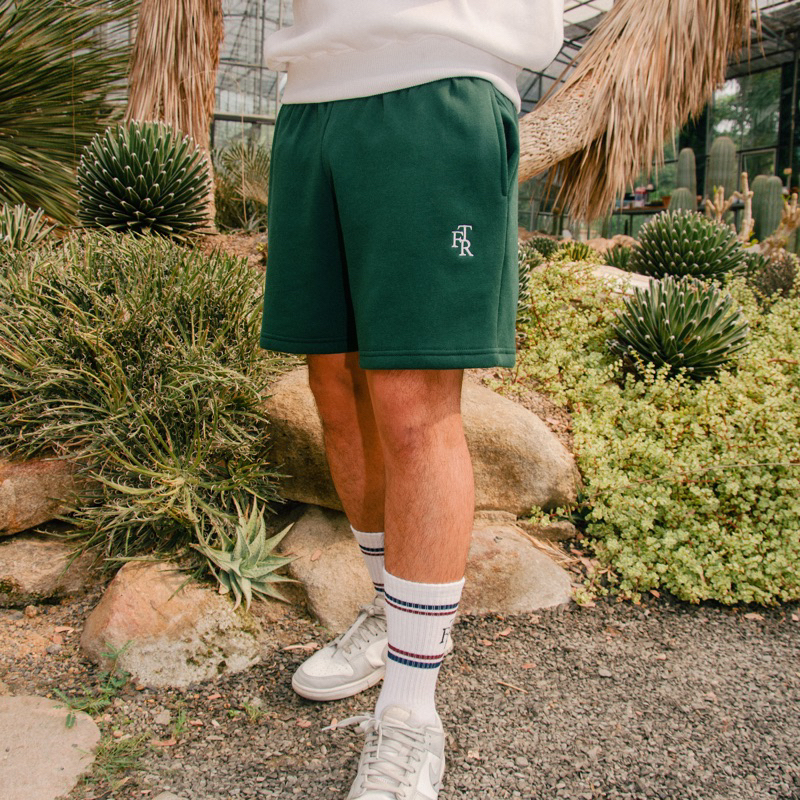 First Time Round - FTR Classic Sweatshorts - Forest Green