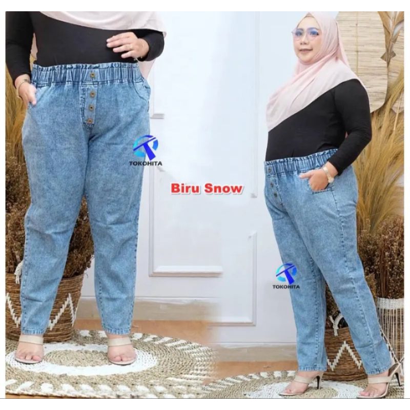 Sandra Baggy Jeans Bigsize Super Jumbo