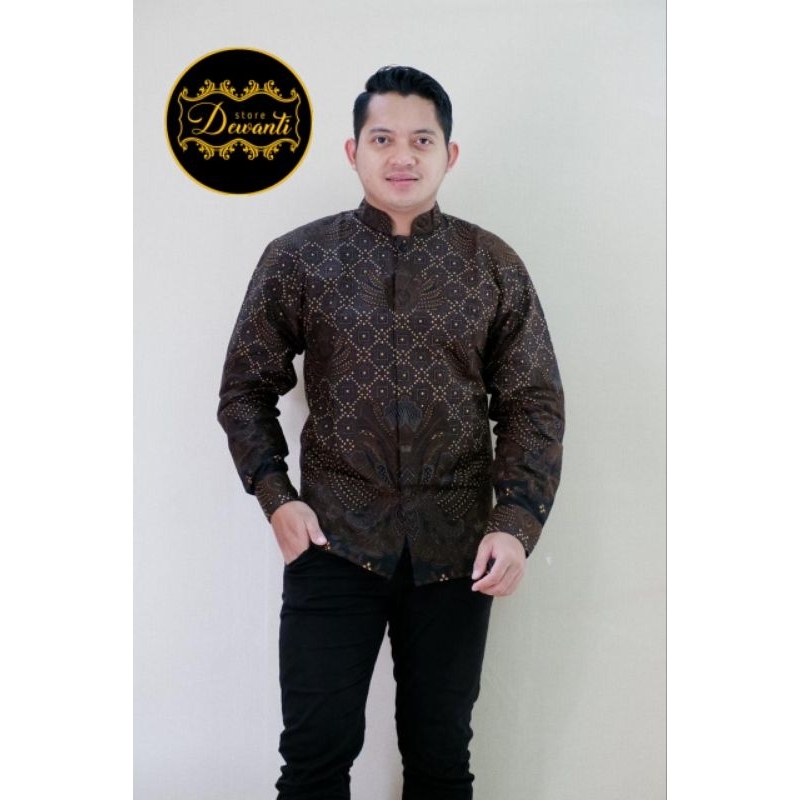 CAKRA KERAH KOKO BATIK PRIA LENGAN PANJANG REGULER FIT