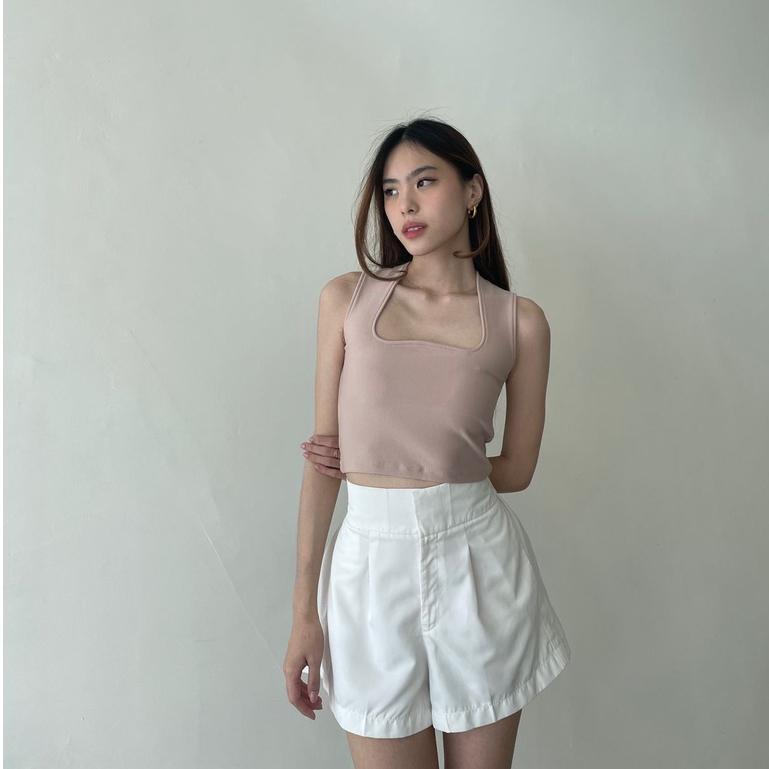 Ashley Crop Tanktop -- Ocha Wear | Atasan Wanita Premium | Knit Crop Top Murah Berkualitas