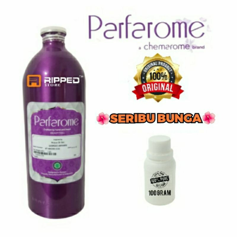 (100ML) BIBIT PARFUM MURNI SERIBU BUNGA BY PARFAROME ORIGINAL