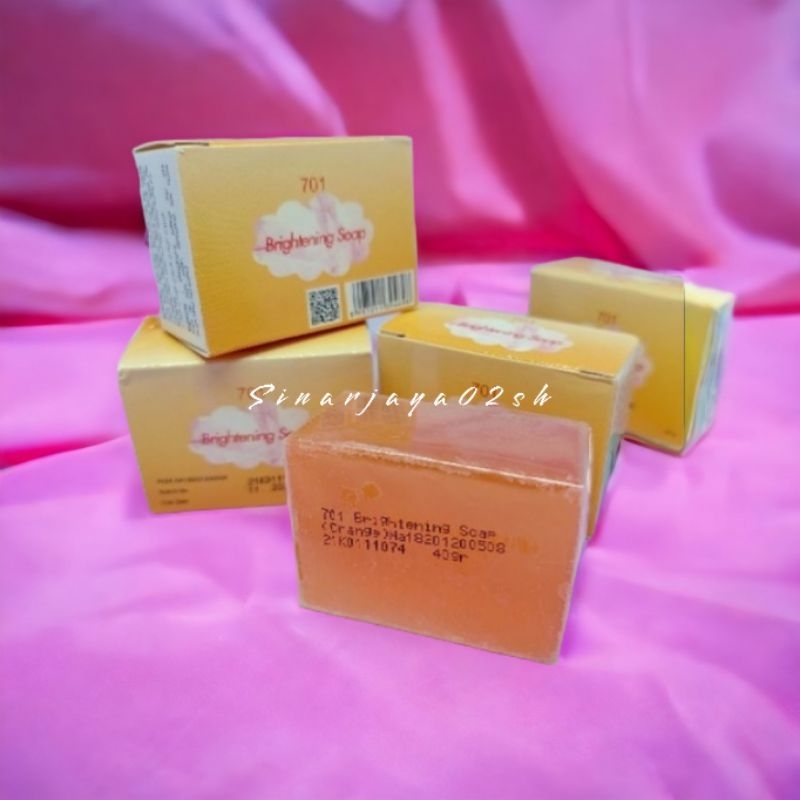 12 Pcs - 701 Sabun Batang Oren Papaya Brightening Soap Original Bpom 40grm