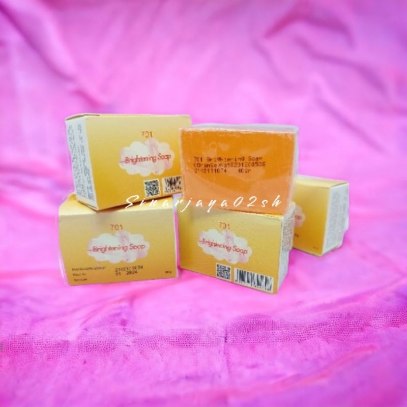 12 Pcs - 701 Sabun Batang Oren Papaya Brightening Soap Original Bpom 40grm