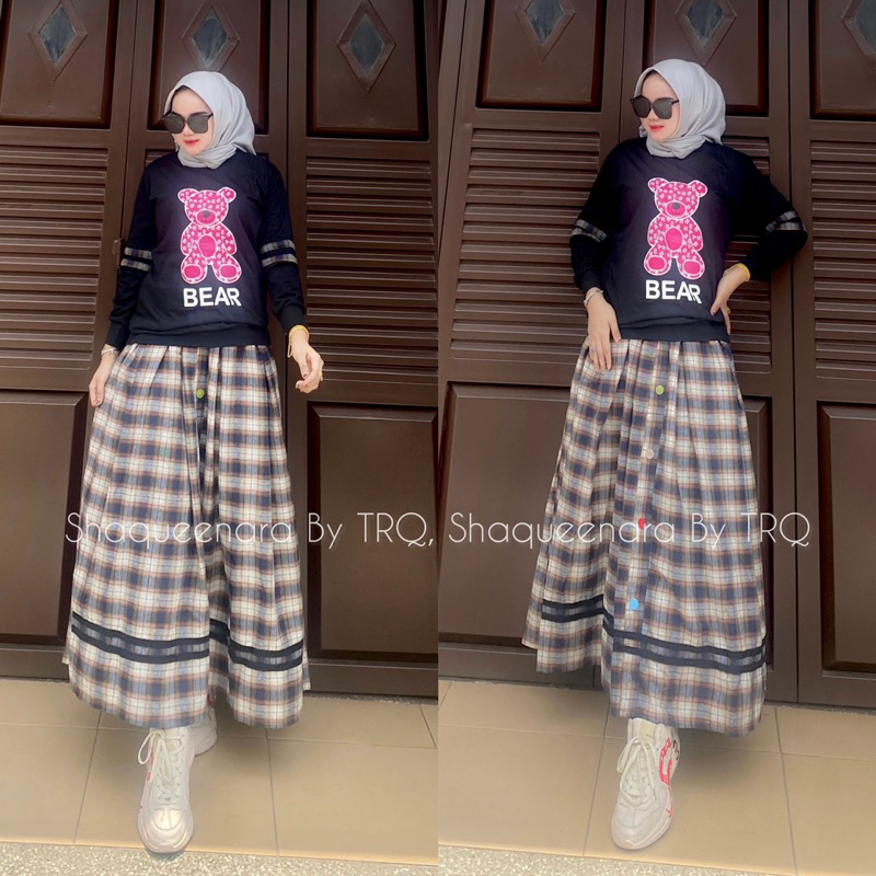 Set rok flanel Shaqueenara By TRQ