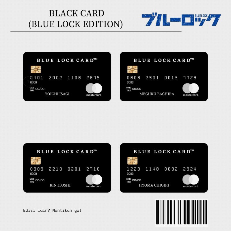 blue lock card