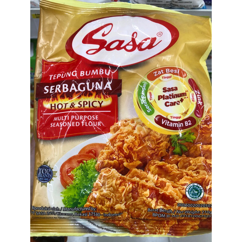 

Sasa tepung bumbu serbaguna hot dan spicy