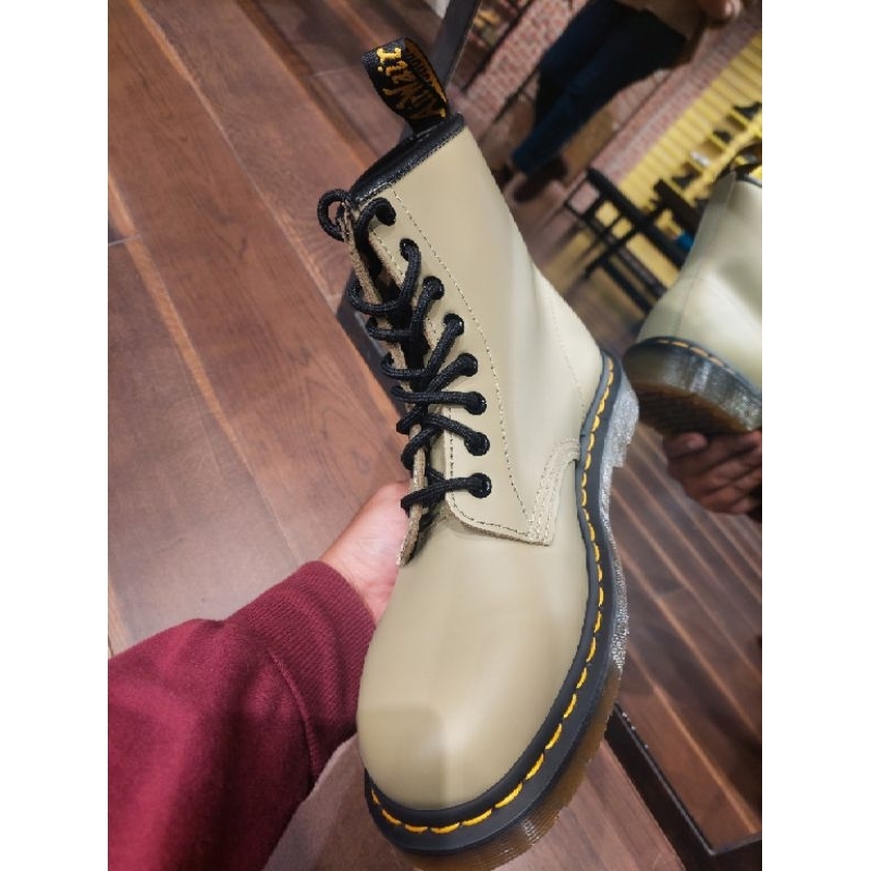 DOCMART DR MARTENS 1460 OLIVE GREEN KHAKI NEW ORIGINAL