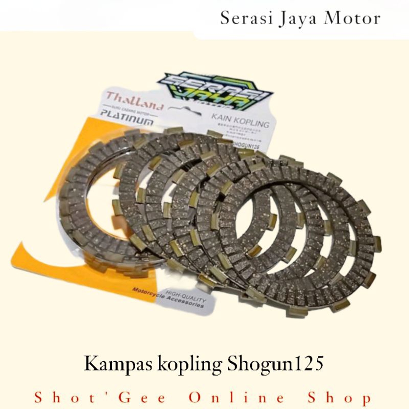 KAIN PLAT KAMPAS KOPLING SHOGUN 125 / SATRIA 6 SPEED