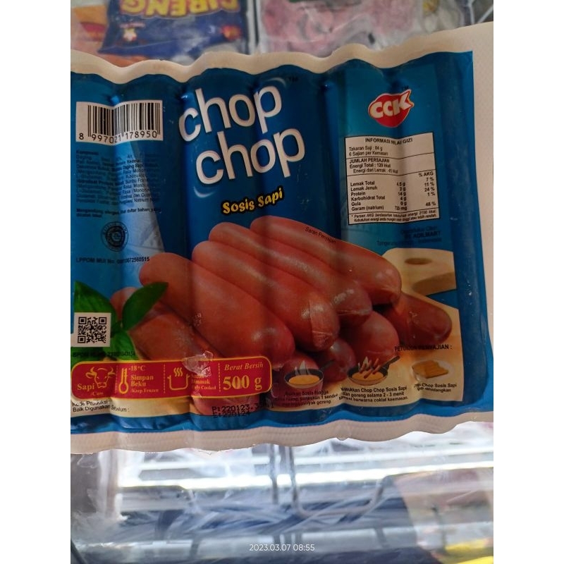 

Chop Chop sosis sapi 500gr