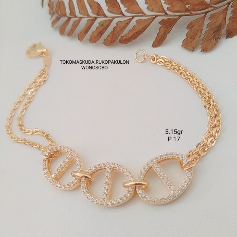 gelang vency dewasa ( emas asli 8K)