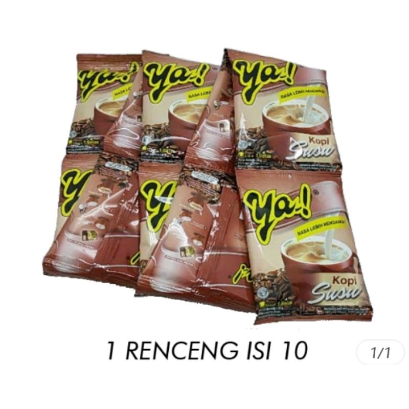 

KOPI SUSU YA RENCENG 10 x 28gr.