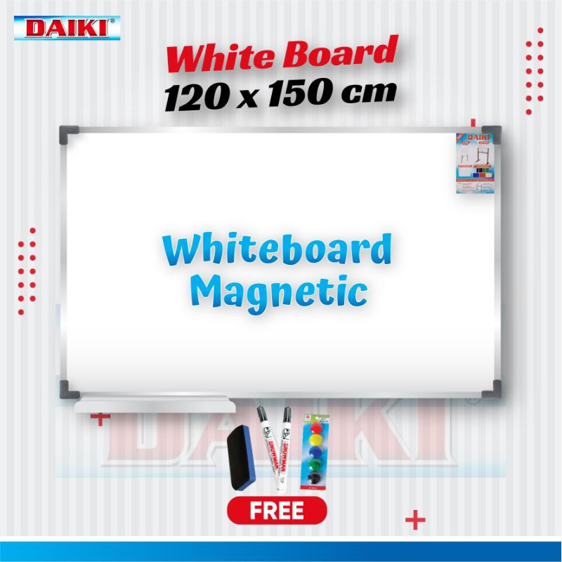 

Baru Whiteboard Daiki Magnetic Uk 120X150 Cm
