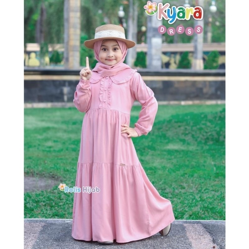 Gamis rayon anak/Kyara dress