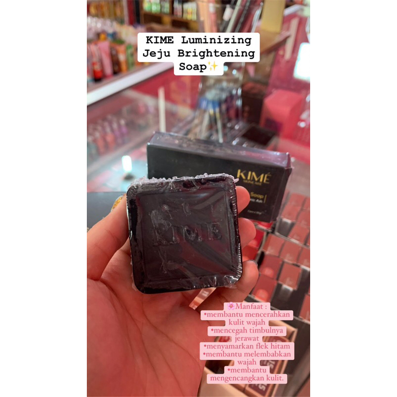 KIME Luminizing Jeju Brightening Soap / Sabun Pembersih Wajah