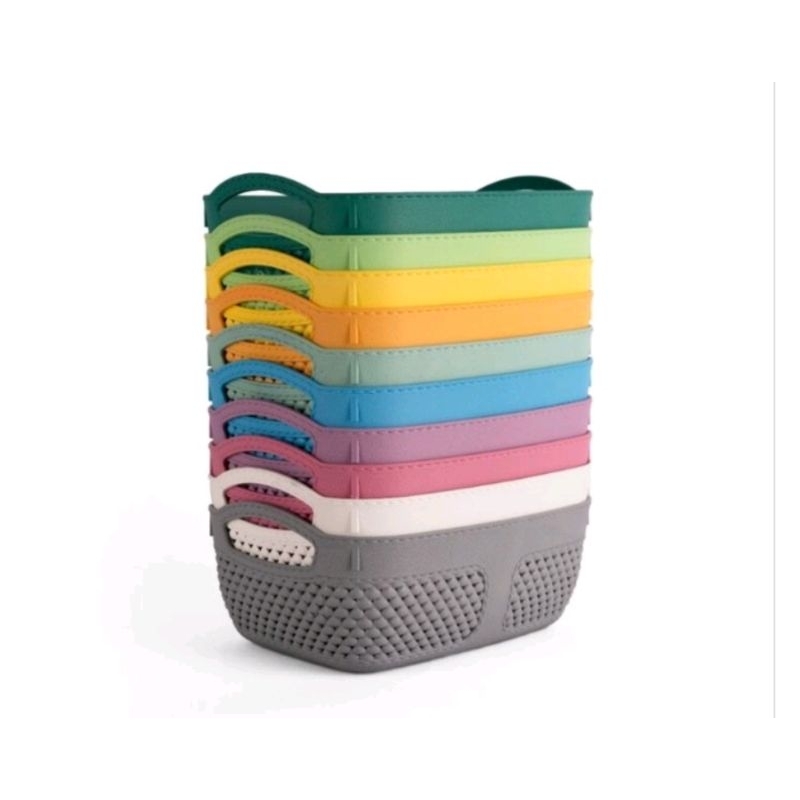 KERANJANG ANYAM PLASTIK / KERANJANG MULTIFUNGSI