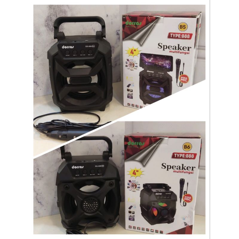 SPEAKER PORTABLE DORRAS WIRELESS TYPE 8888 4"//SPEAKER BLUETOOTH