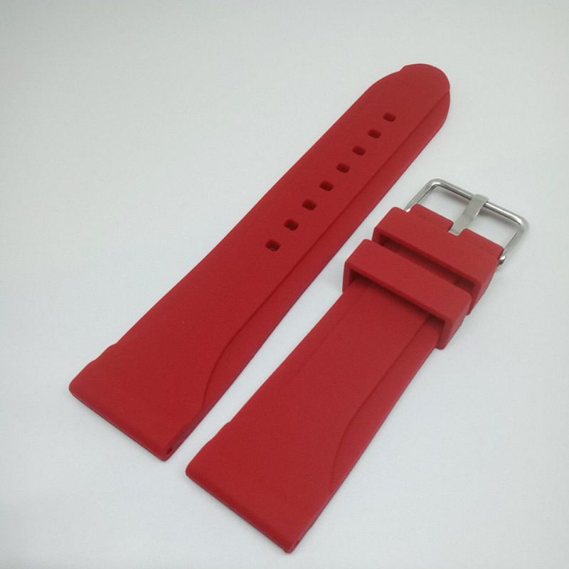 Strap rubber tali jam tangan for Alexander christie and expedition 24 mm merah