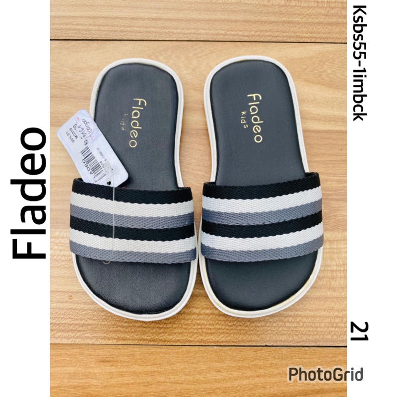 sandal anak selop abu kombinasi