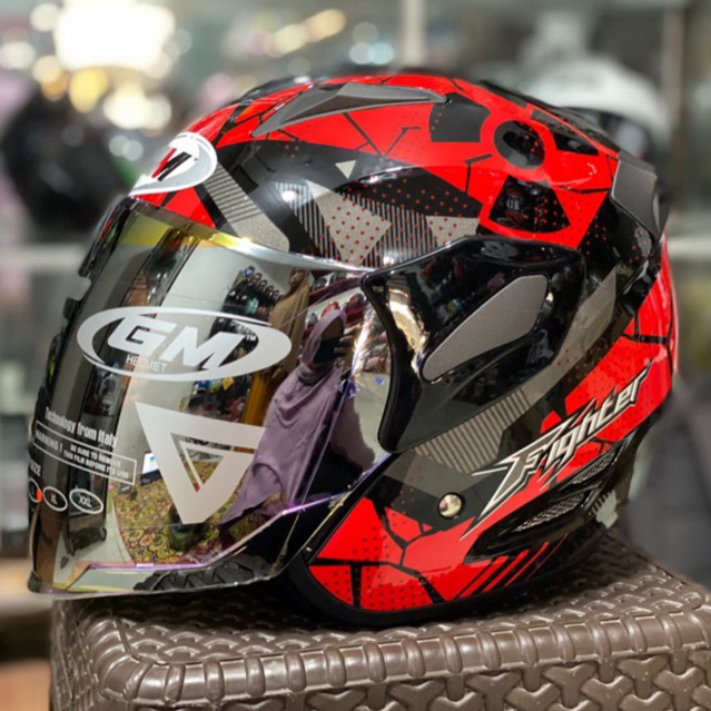 Helm GM Figther Motif Keren Original