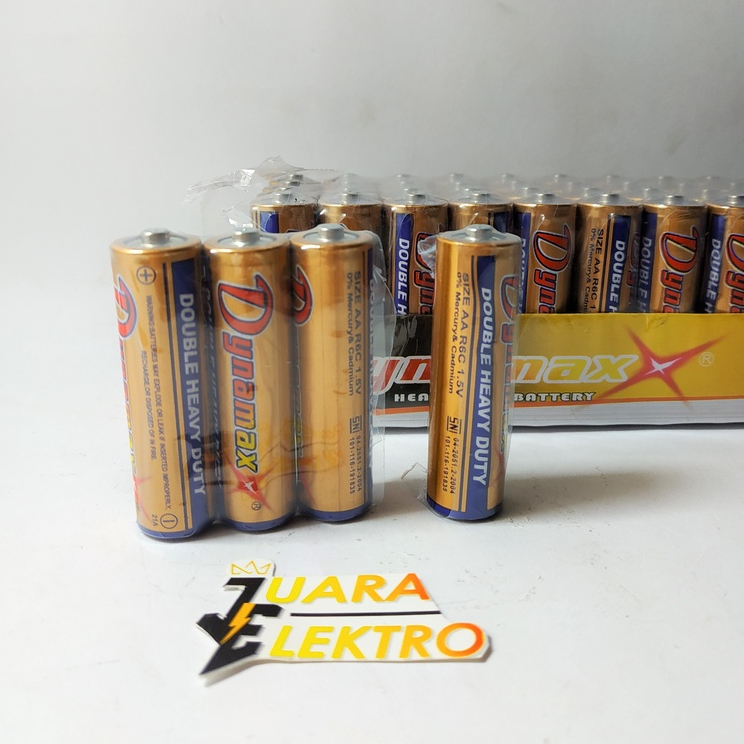 (1 PCS) DYNAMAX Baterai AA (Baterai Besar) | Baterai A2 Dry Battery Size AA