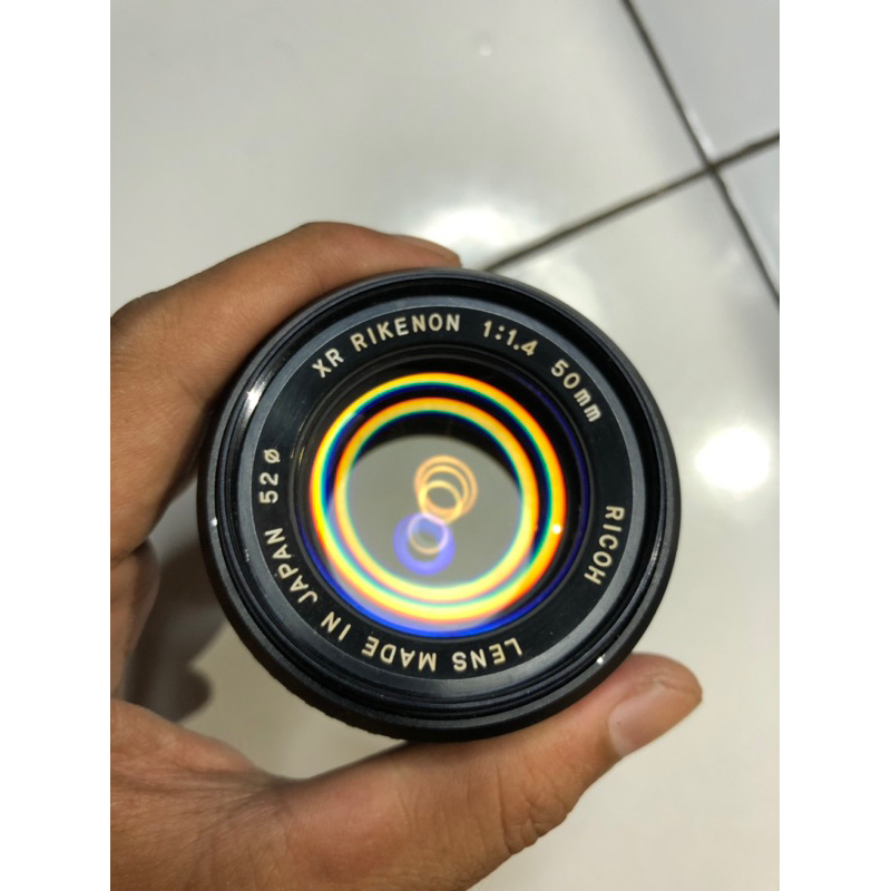 Lensa Manual XR Rikenon 50mm f1.4 mount PK