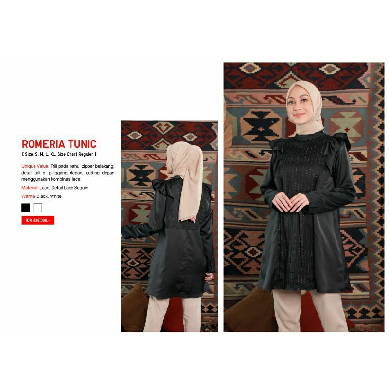 Sale tunik zoya hitam ROMERIA TUNIC midi dress BY ZOYA