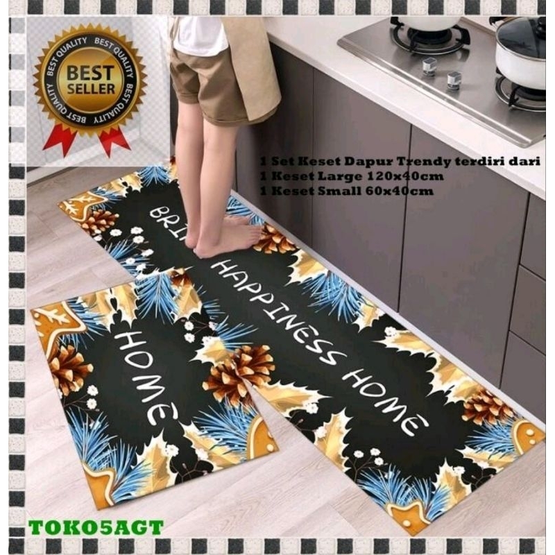 Keset dapur anti slip 2 in 1