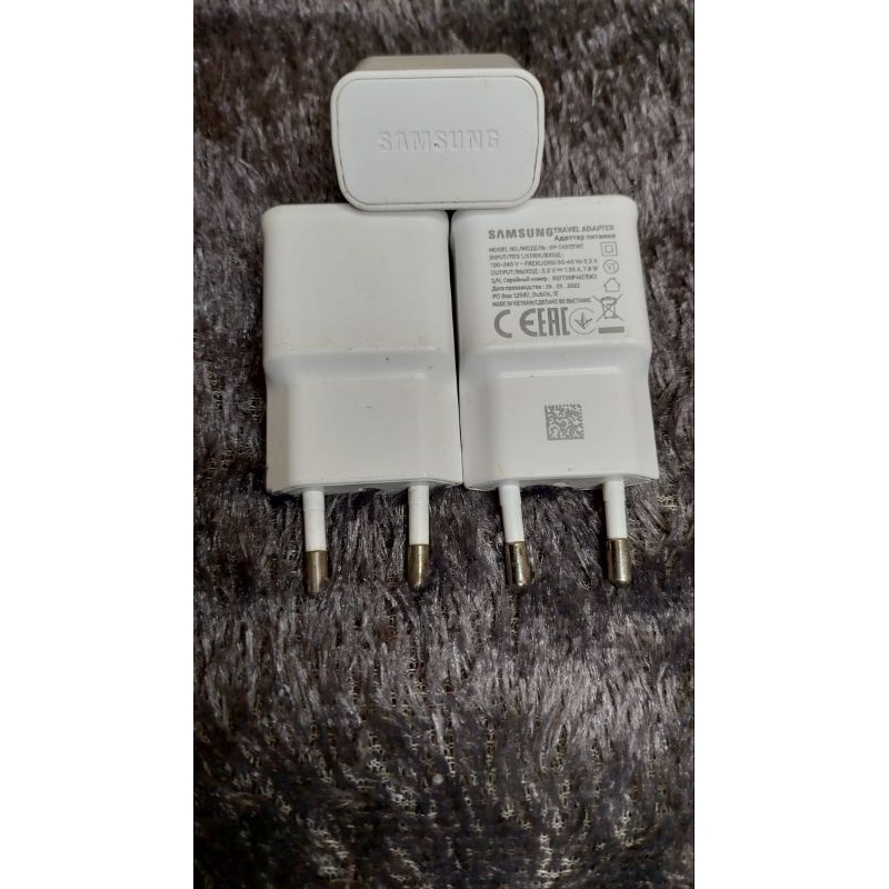 adaptor charger original bawaan hp Samsung 1'55A barcode A02S A03S dll