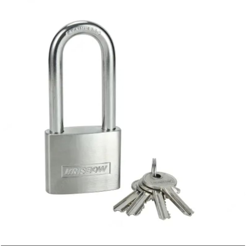 Gembok Stainless Steel 6.3cm/Gembok Cylinder Long Shackle KRISBOW