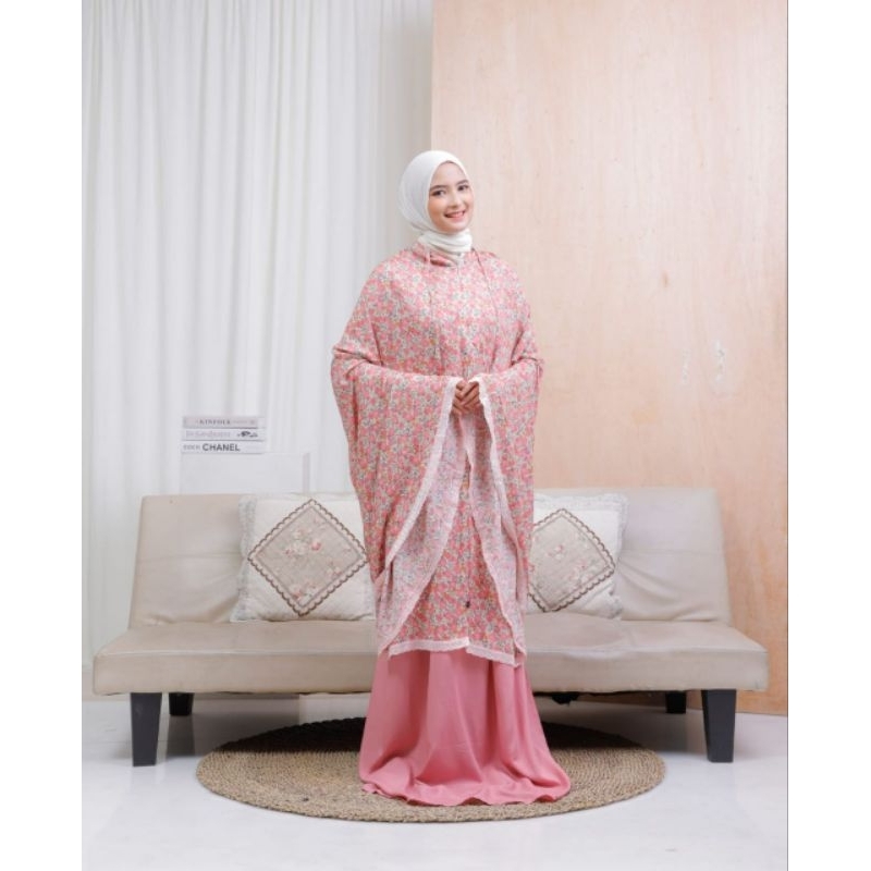 MUKENA RAYON 2IN1 MOSCHA HIJAB ADEM DAN NYAMAN DIPAKAI SAAT SHOLAT