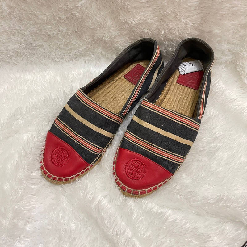 Preloved Tory Burch Espadrilles Colorblock Canvas
