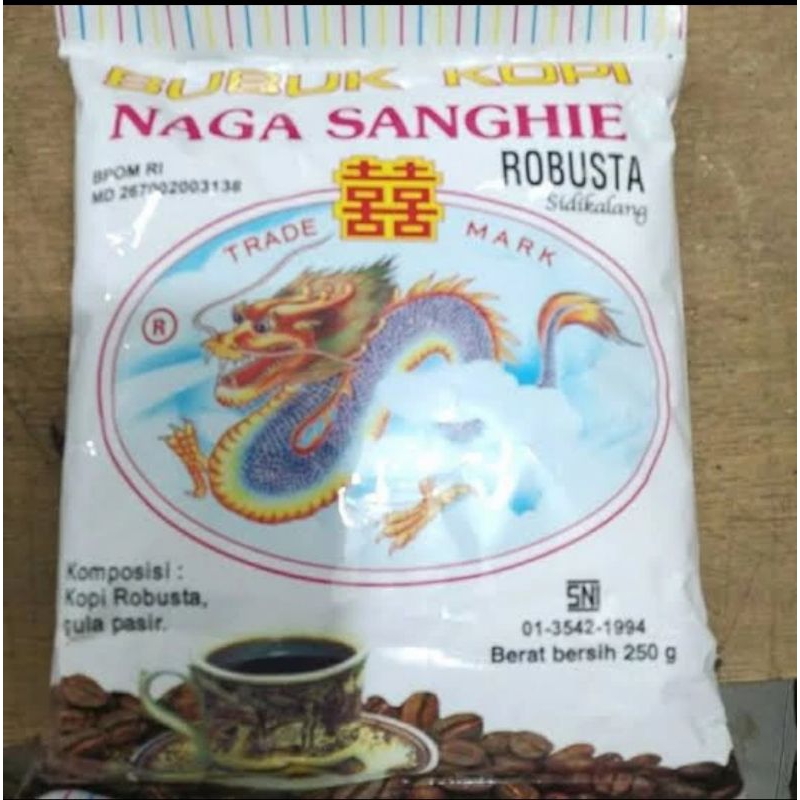 

Kopi bubuk Naga Sanghie robusta 250 gram