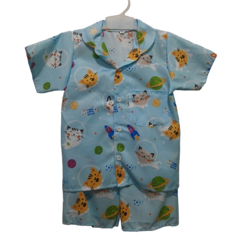 piyama anak karakter 1-11 tahun celana pendek