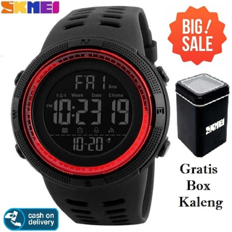Jam Tangan Pria Digital SKMEI 1251 Sport Water Resistant 50m 100% Original