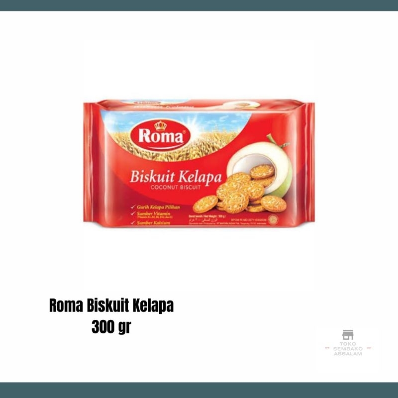 Biskuit roma kelapa / roma kelapa biskuit / roma kelapa 300 g