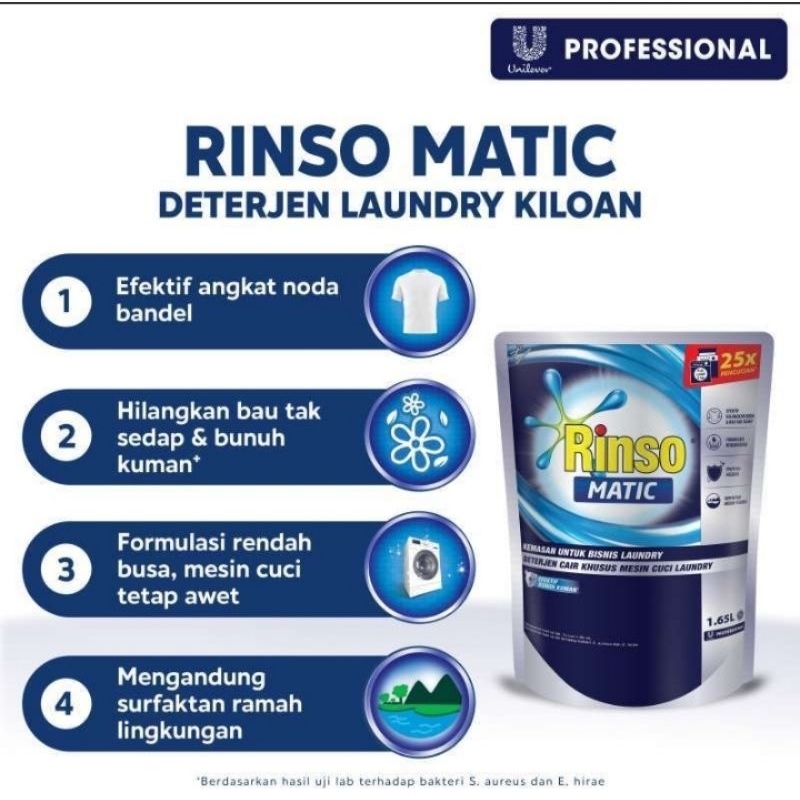 RINSO MATIC 1.65LITER PROFESSIONAL