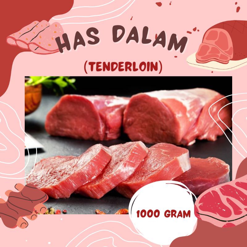 

Daging Sapi Segar Has Dalam Sapi Segar Tenderloin 1000 gram / 1kg