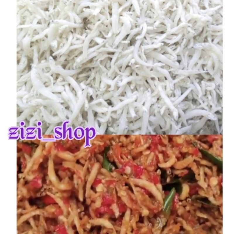 

IKAN ASIN TERI NASI MEDAN PUTIH SEDANG ✓Pebut - (1kg)