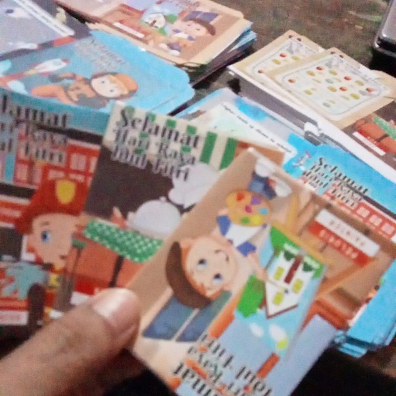 

Amplop lebaran mini gambar profesi, isi 20 pcs