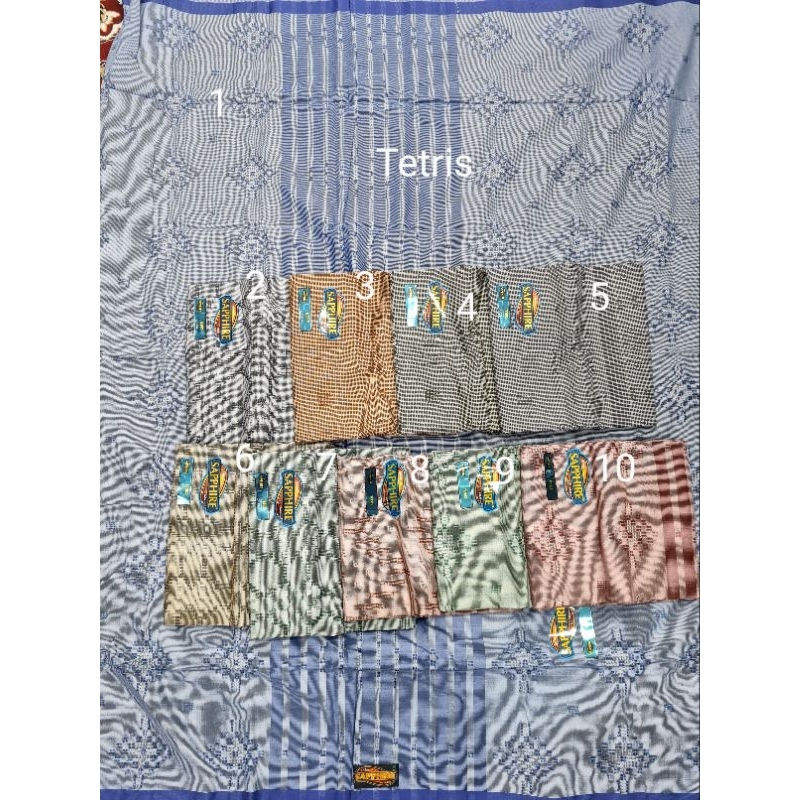 Sarung Sapphire Exclusive Model Polos Warna Jaring Granada Hitam Khusus Putih Tumpal Hitam Polos