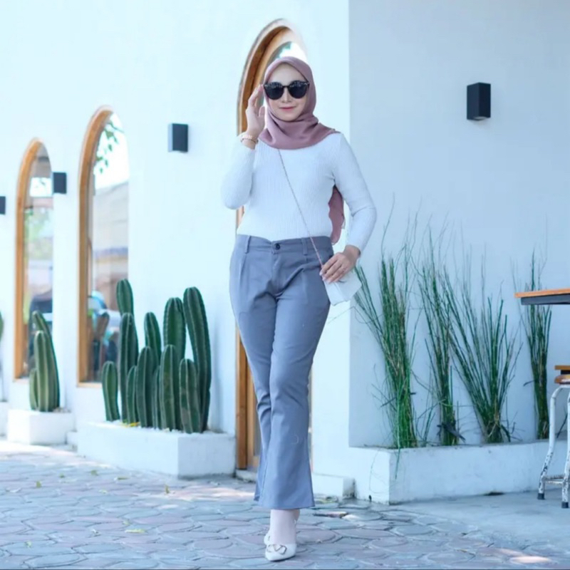 CELANA CUTBRAY BASIC PANTS SLETING